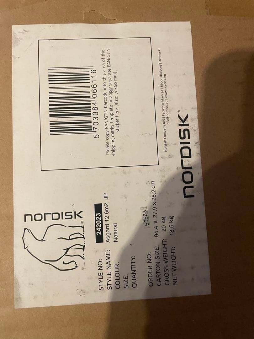 新品　NORDISK アスガルド12.6 レガシーシリーズ 6人用 日本正規品