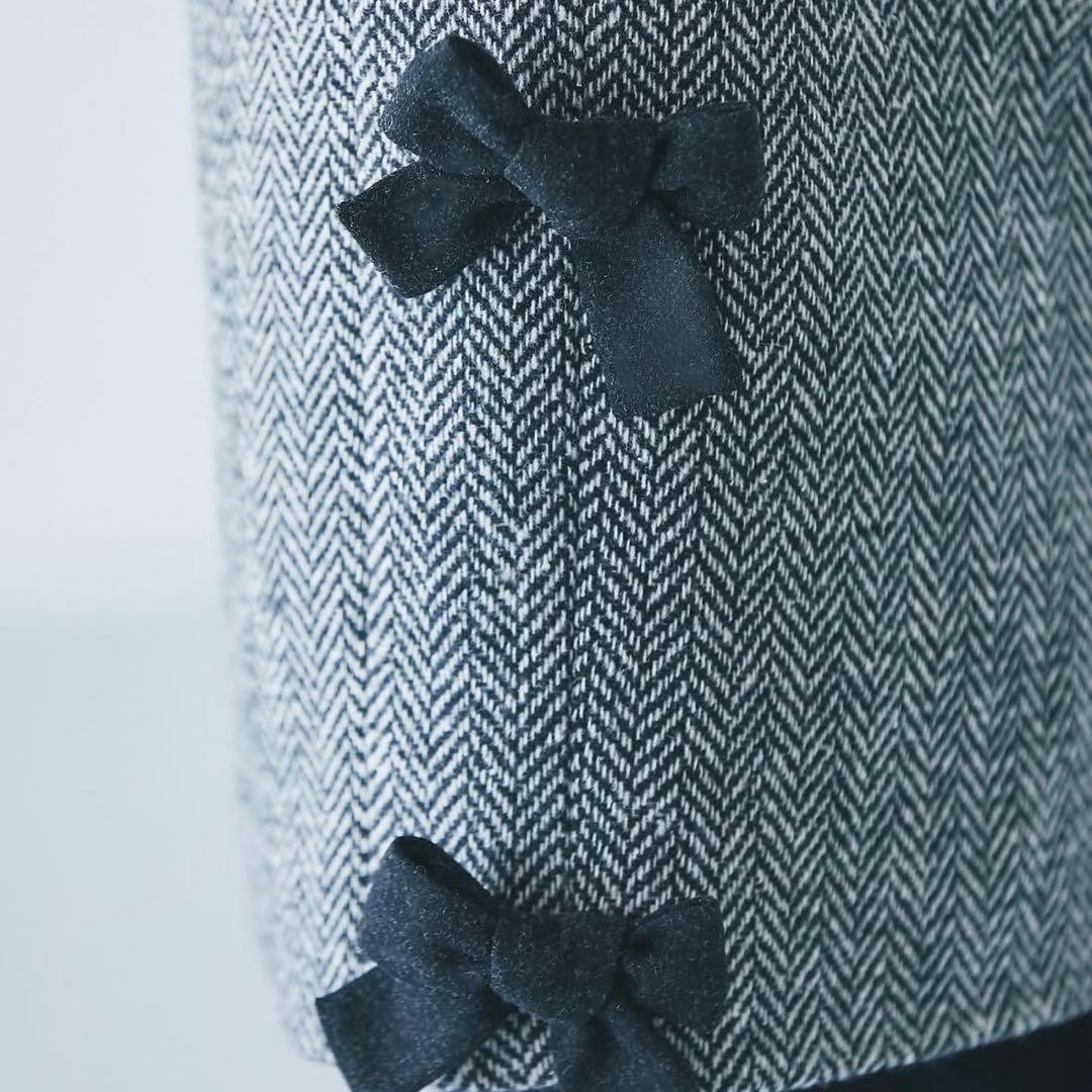 SEVENTEN セブンテン　サイドリボンジレワンピース Sサイズ