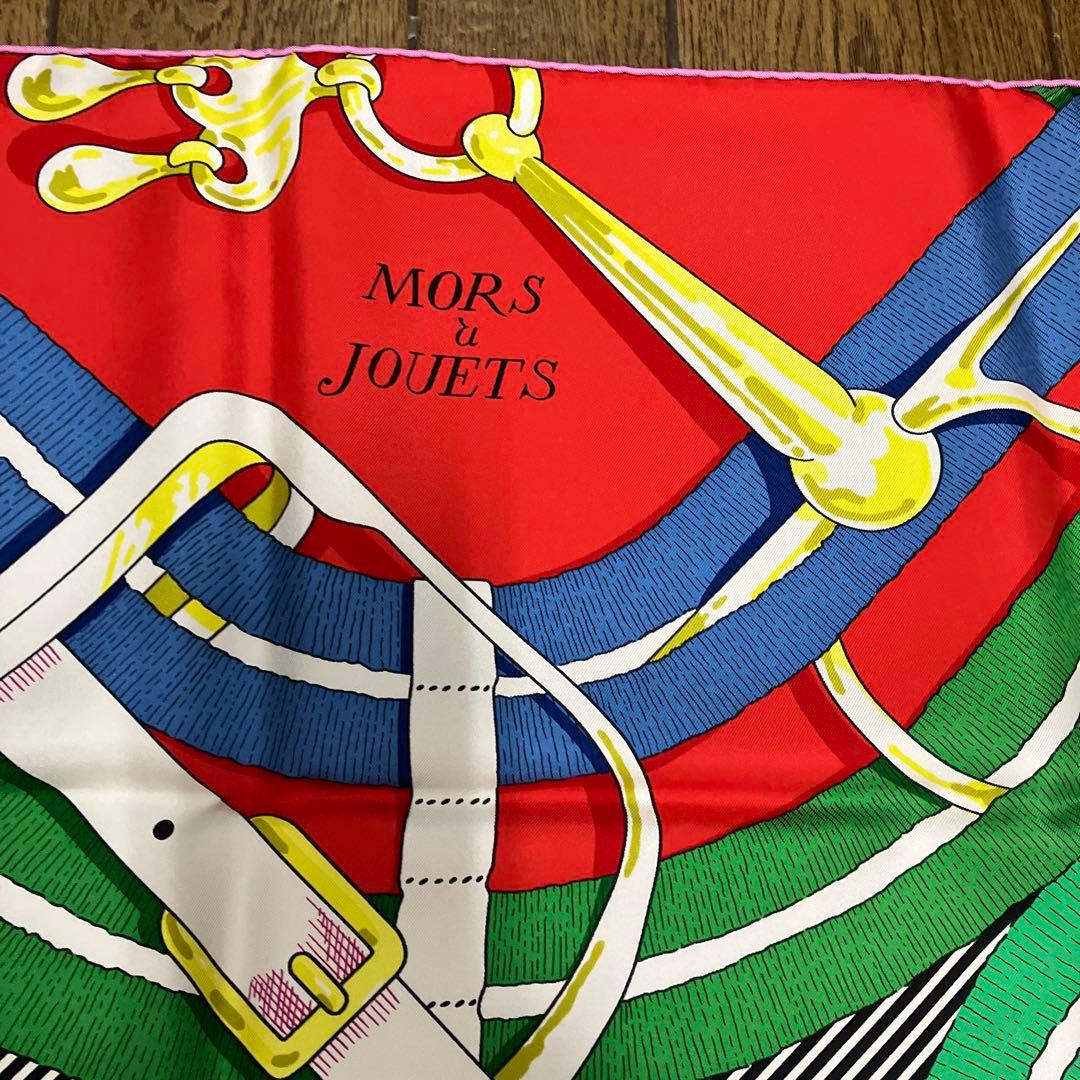 エルメス　スカーフ 90cm 「馬銜」柄