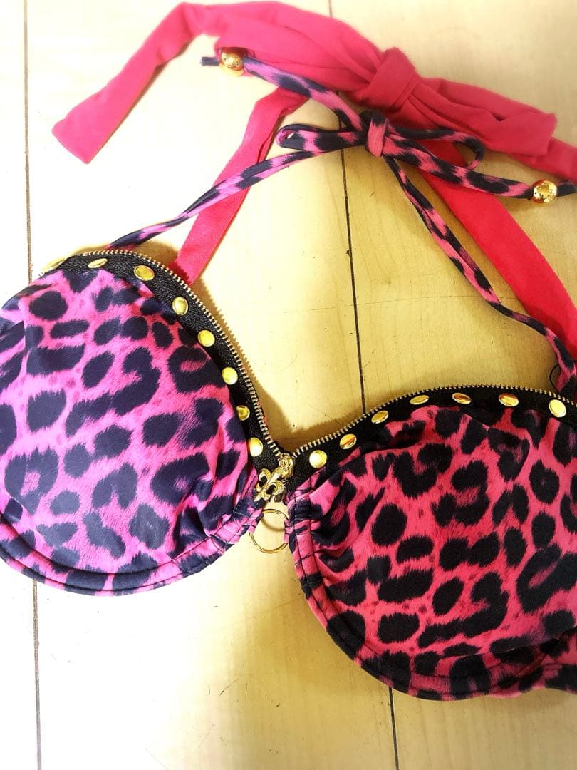 ヒョウ柄　ブラ平成　ハードコア　ギャル　y2k MARS dia系　パンク　姫