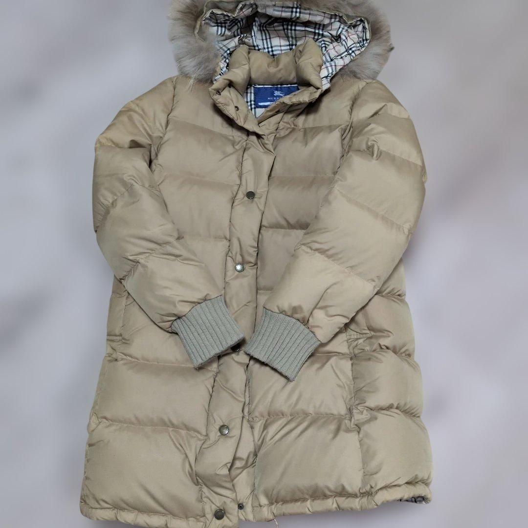 BURBERRY BLUE LABEL フード付きダウンジャケット 38 - メルカリ