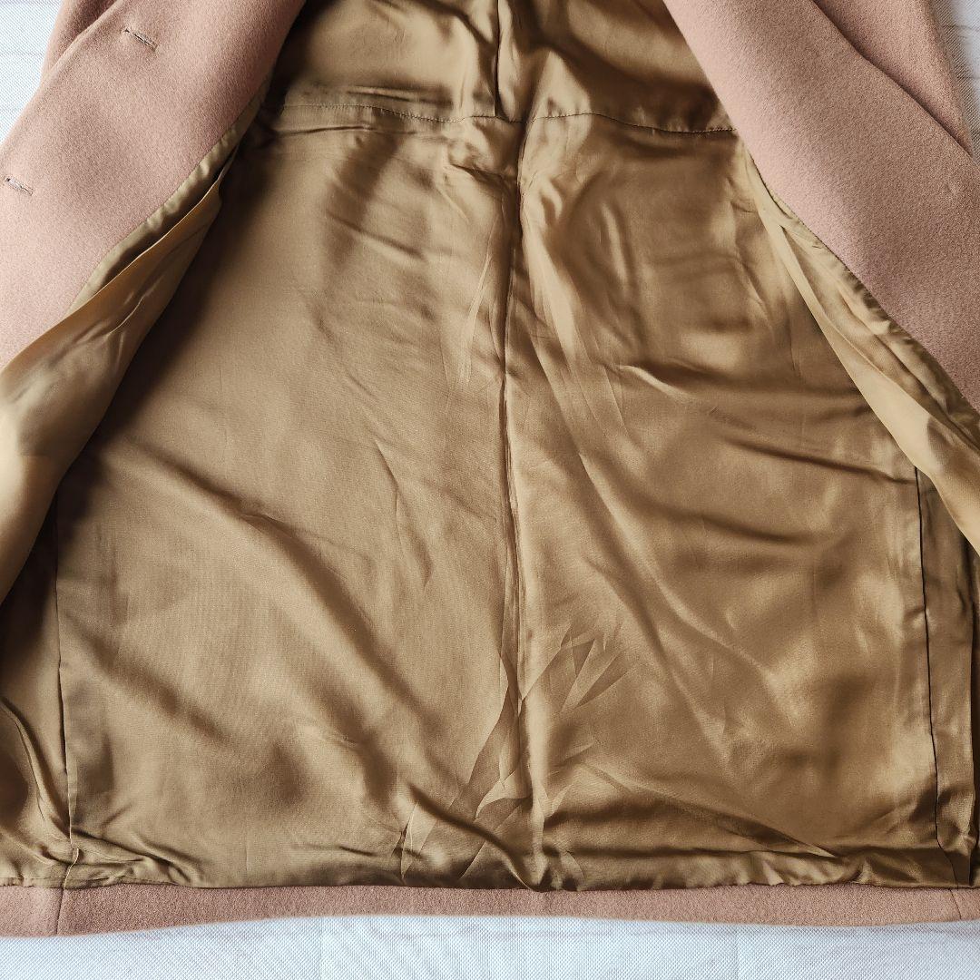 新品タグ付き　アルアバイル　ノーカラーエアリーコート　コクーン　ウールコート