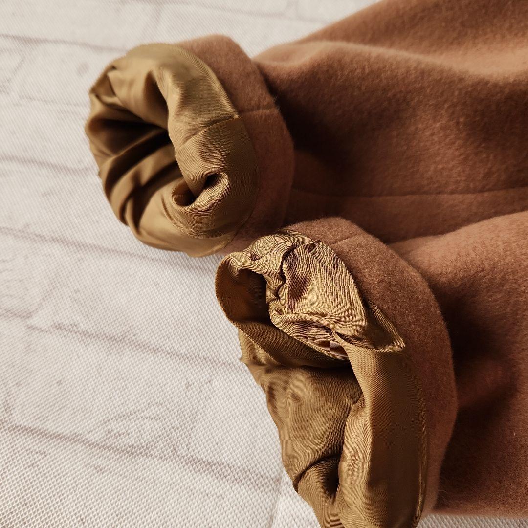 新品タグ付き　アルアバイル　ノーカラーエアリーコート　コクーン　ウールコート