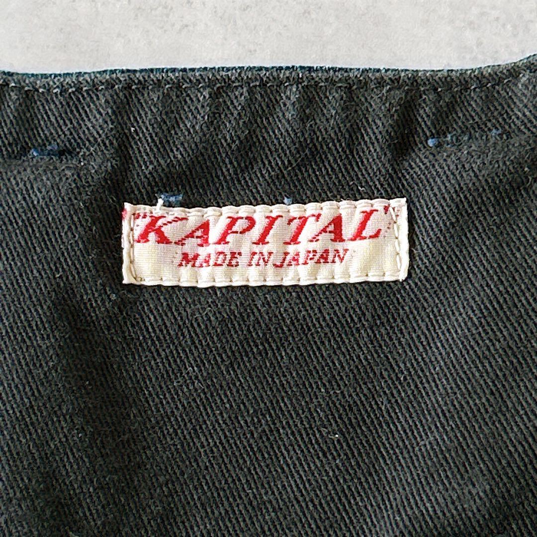 キャピタル KAPITAL アミッシュパンツ ワイドパンツ デニム ギャザー