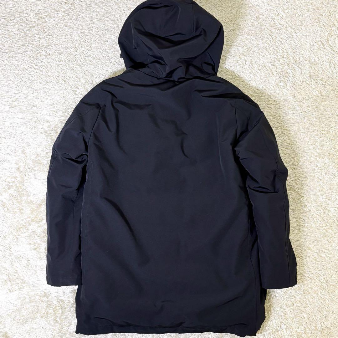 【極美品】ダントン タッサー ダウンジャケット ブラック 42 XL相当 メンズ