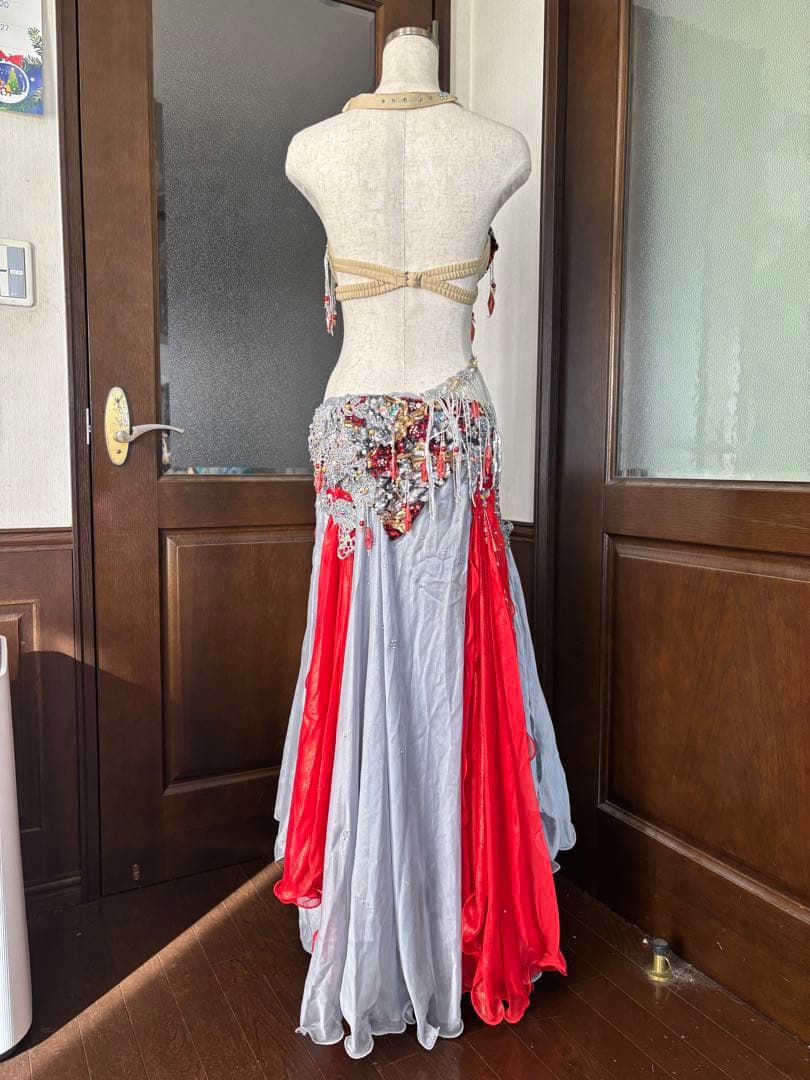 ベリーダンス衣装　hoyda ゴージャス赤系