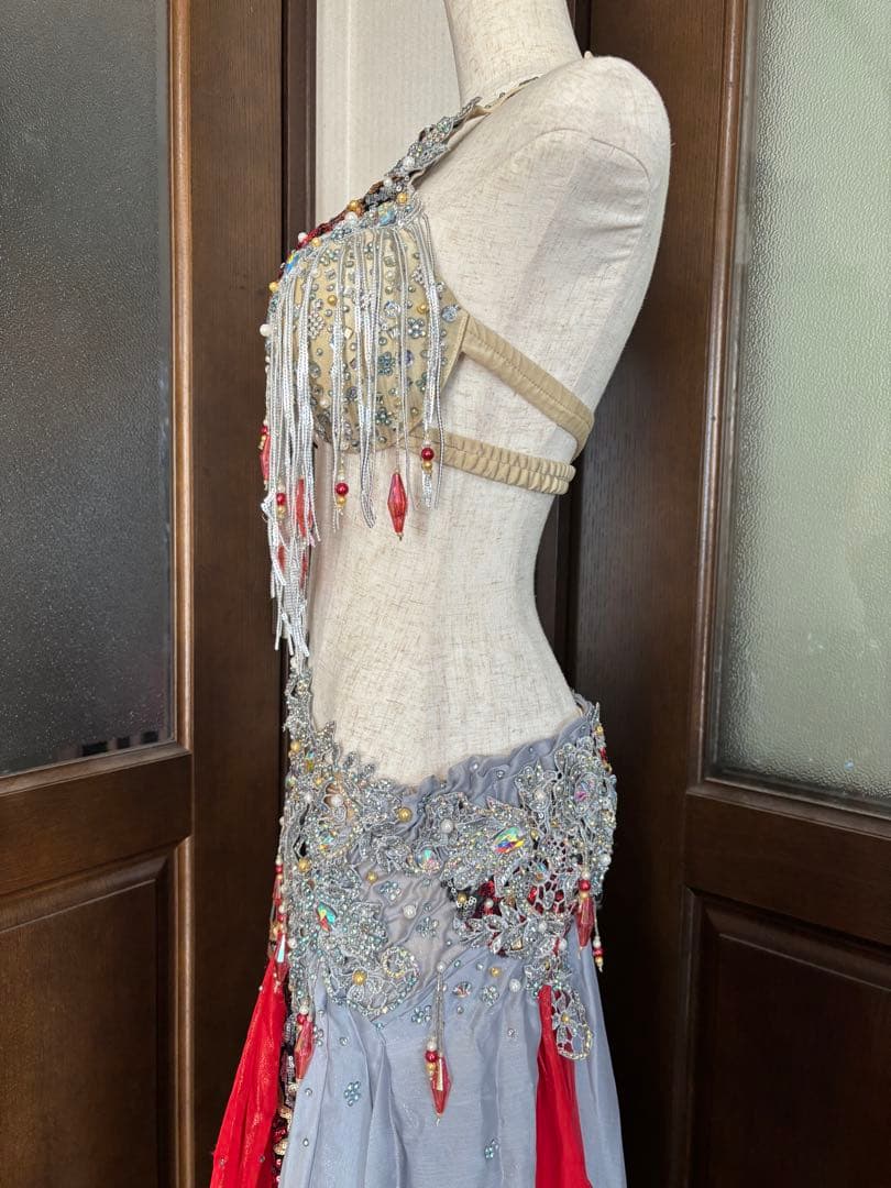 ベリーダンス衣装　hoyda ゴージャス赤系