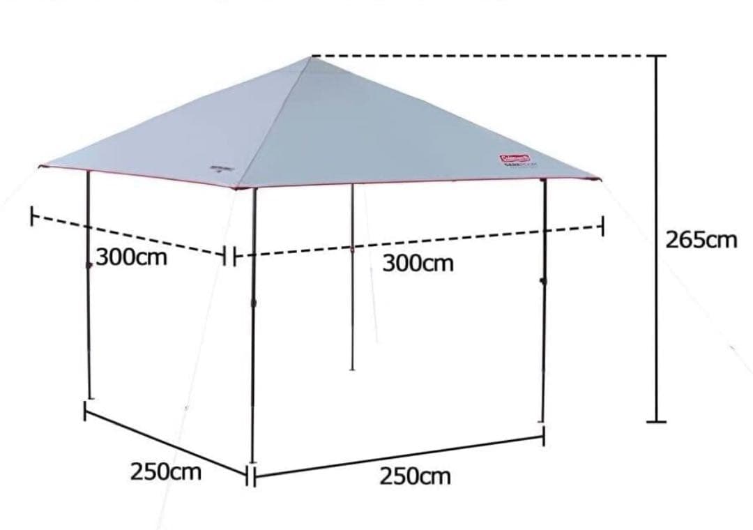 コールマン タープ 300cm x 300cm ベージュ