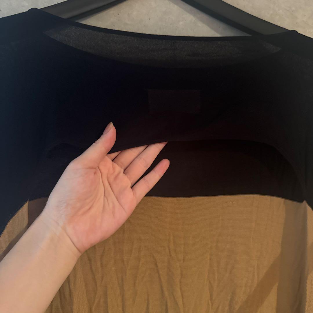 マルジェラ バイカラー ポンチョ トップス