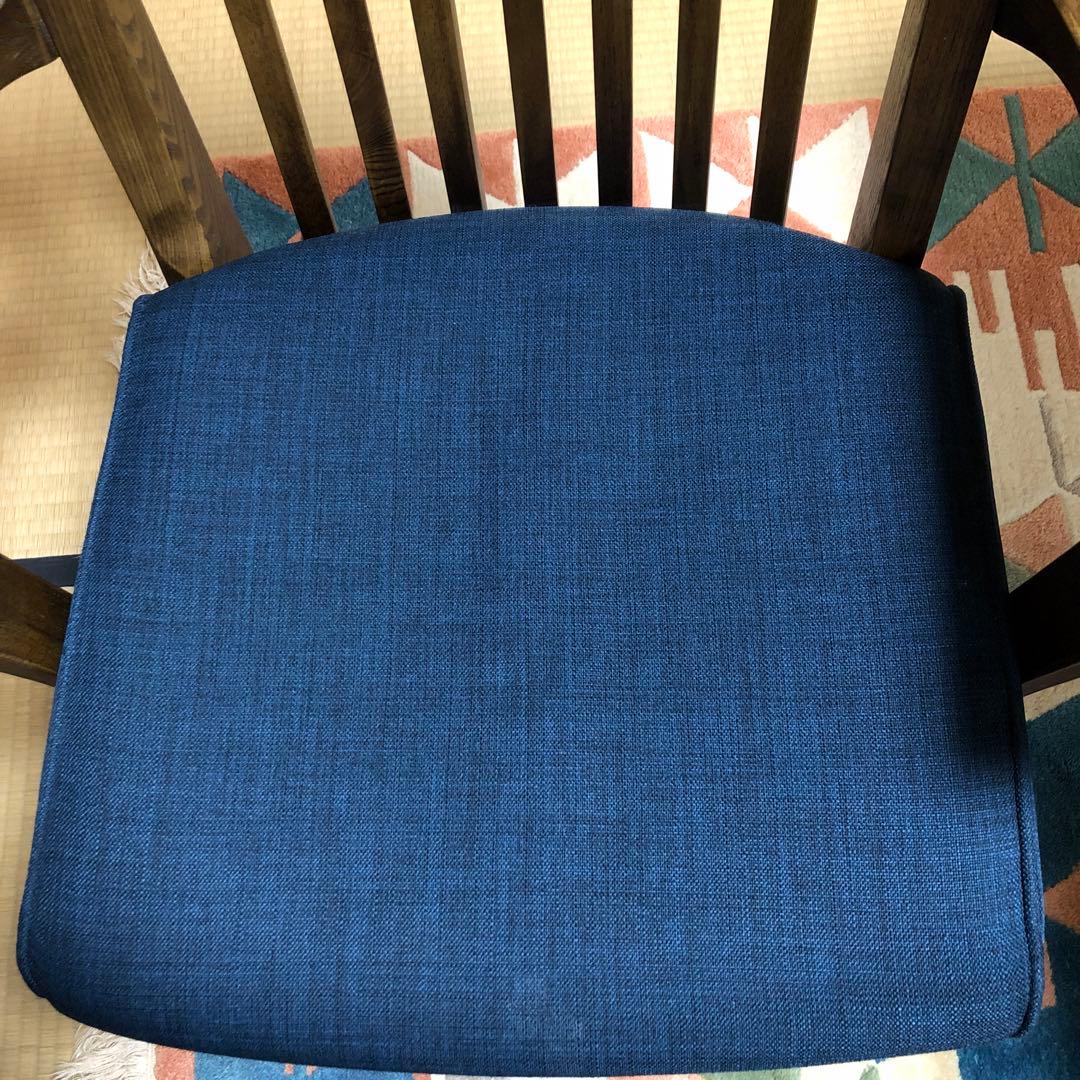 ②和モダン　ダイニングチェア　肘あり