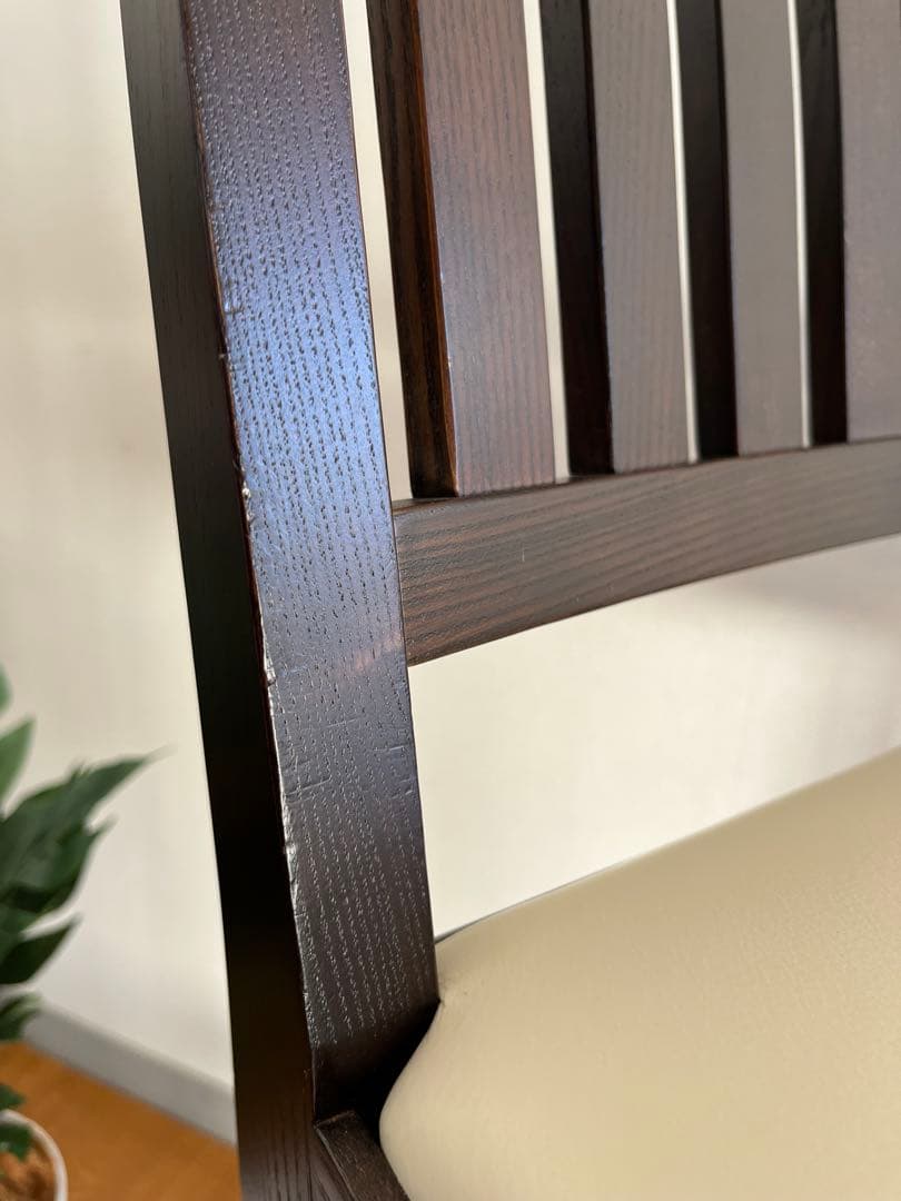 ロックストーン　ハイチェア　② 岩倉榮利　カウンターチェア　本革　モダン 美品