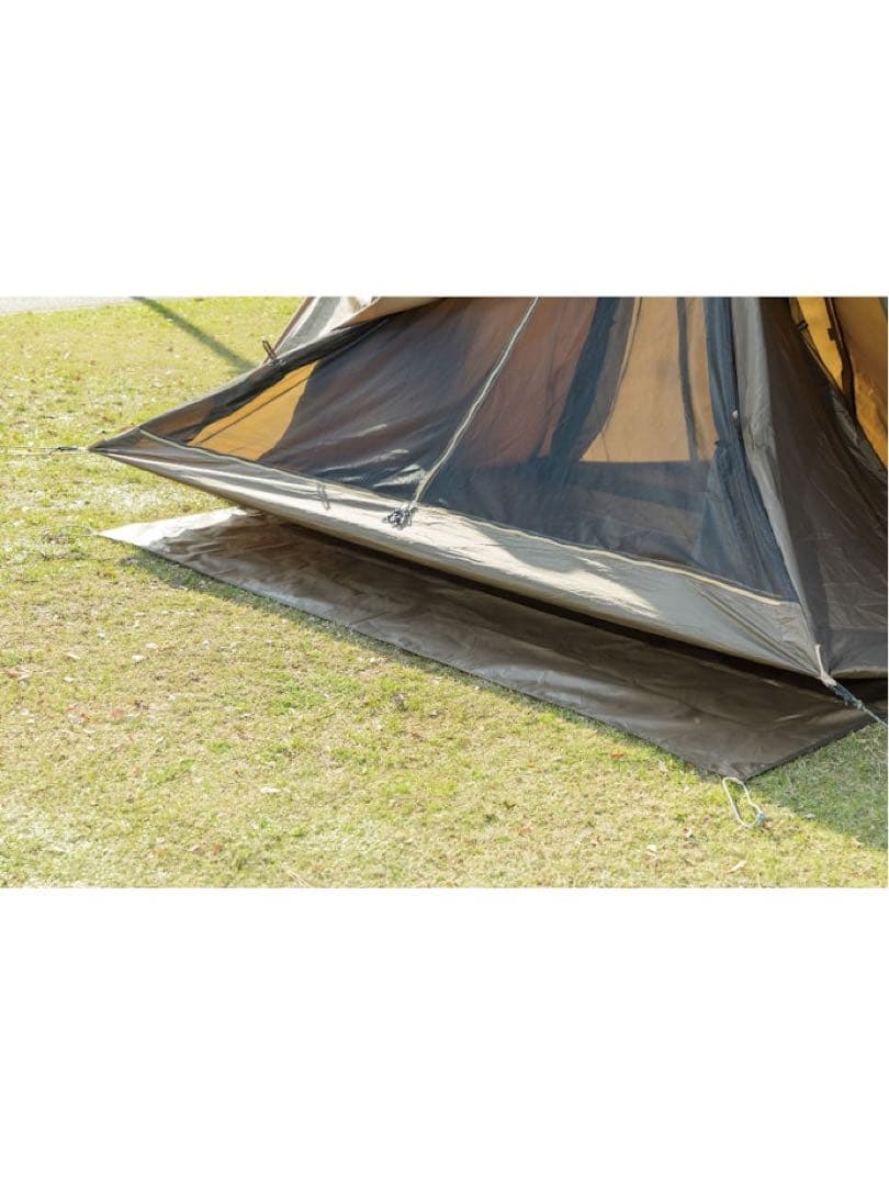 【美品】ティピー型カーキキャンプテント