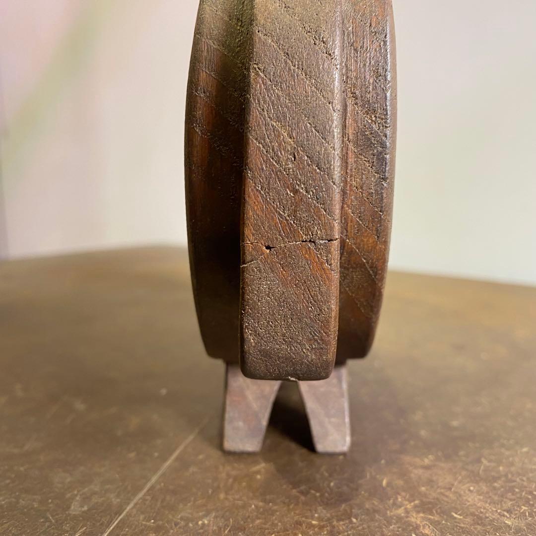 イタリア 木彫りの野生の羊アンティーク