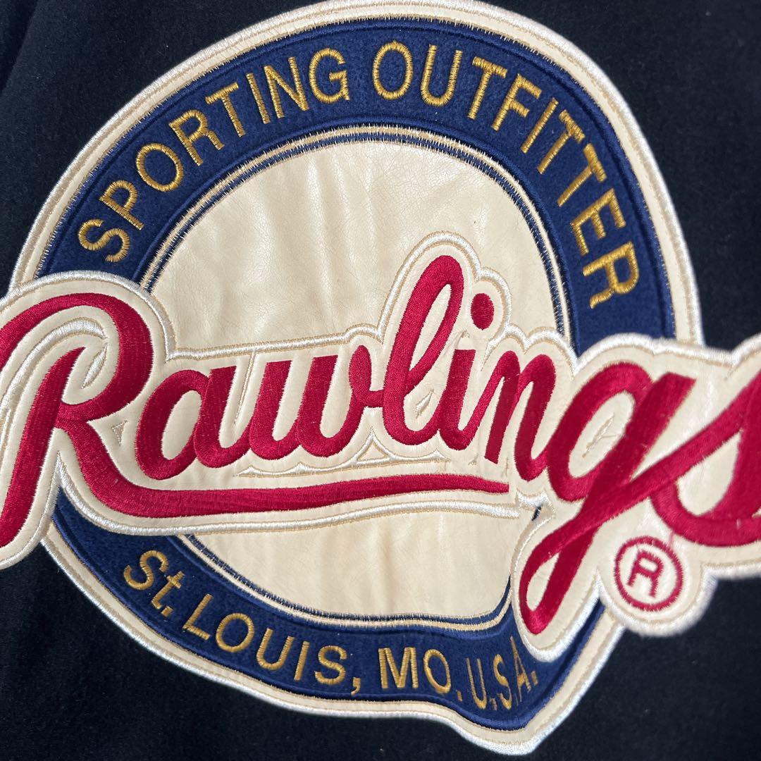 マイ様専用Rawlings ローリングス 牛革 スタジャン ネイビー/ホワイト