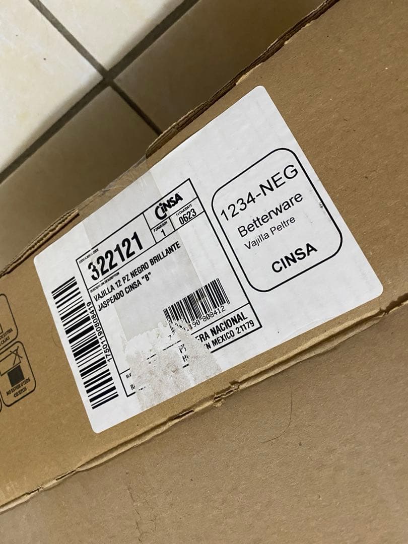 新品未開封★メキシコ　CINSA ホーロー　カップ　プレート　12個セット