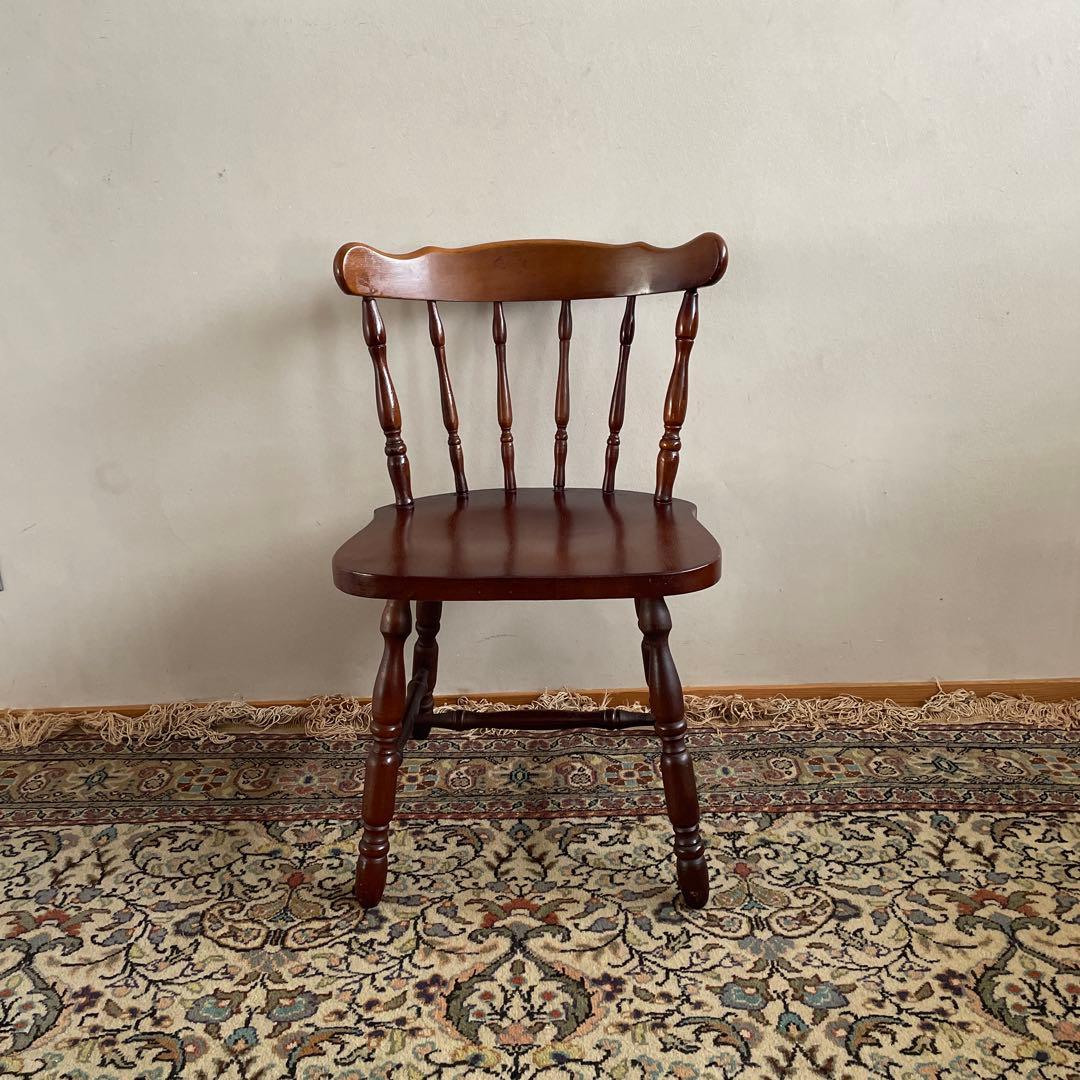 ③ミキモク　ウィンザーチェア　ダイニングチェア　レトロ　アンティーク