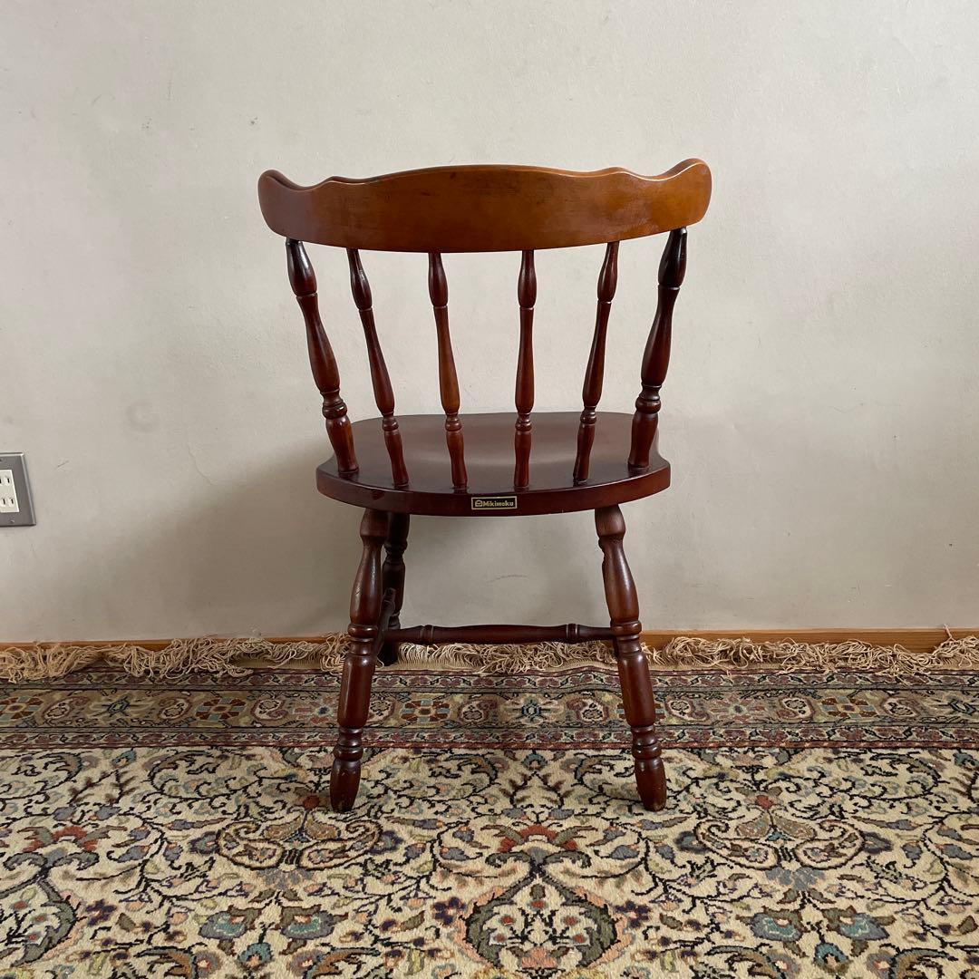 ③ミキモク　ウィンザーチェア　ダイニングチェア　レトロ　アンティーク