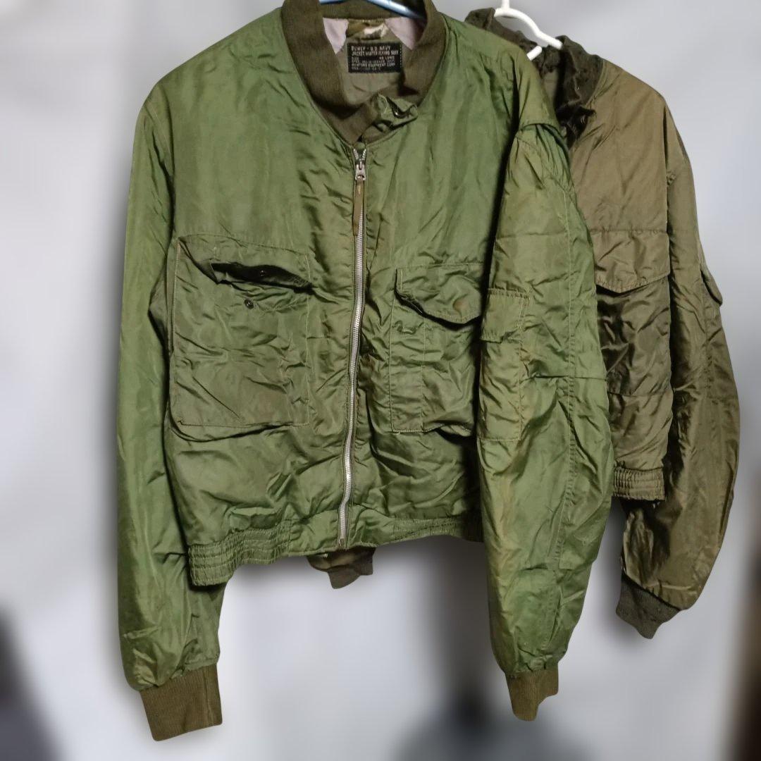 ジャンク品実物米海軍WEPフライトジャケット2着 セット