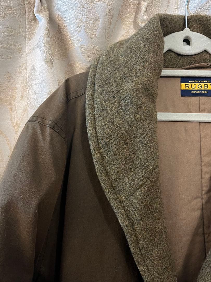 【希少】ポロ ラルフローレン RUGBY ショールカラー キルティングジャケット