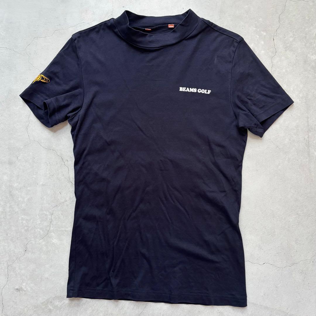 BEAMS GOLF ビームスゴルフ Disneyドナルド モックネックTシャツ