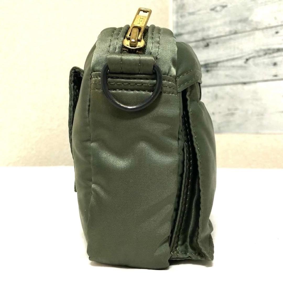 極美品✨ポーター タンカー ミニショルダーバッグ ウォレット セージ