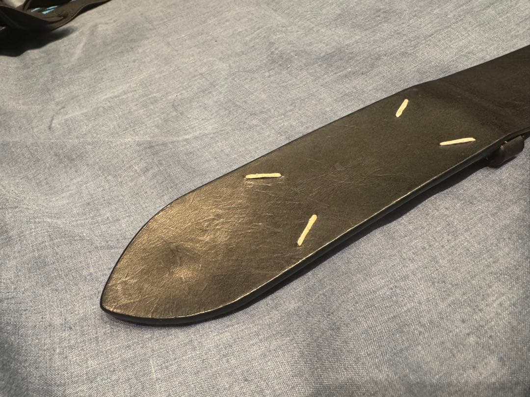 傷あり※ 高橋愛着用 メゾン マルジェラ レザーベルト 4ステッチ - メルカリ