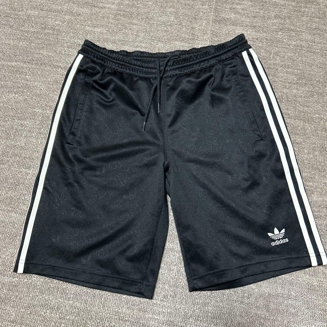《美品》adidas ブラック ハーフパンツ Lサイズ