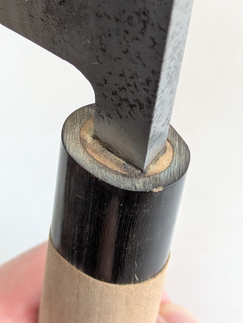 有次 特製 別打 出刃包丁6寸 霞 青鋼 角巻 朴柄 - メルカリ