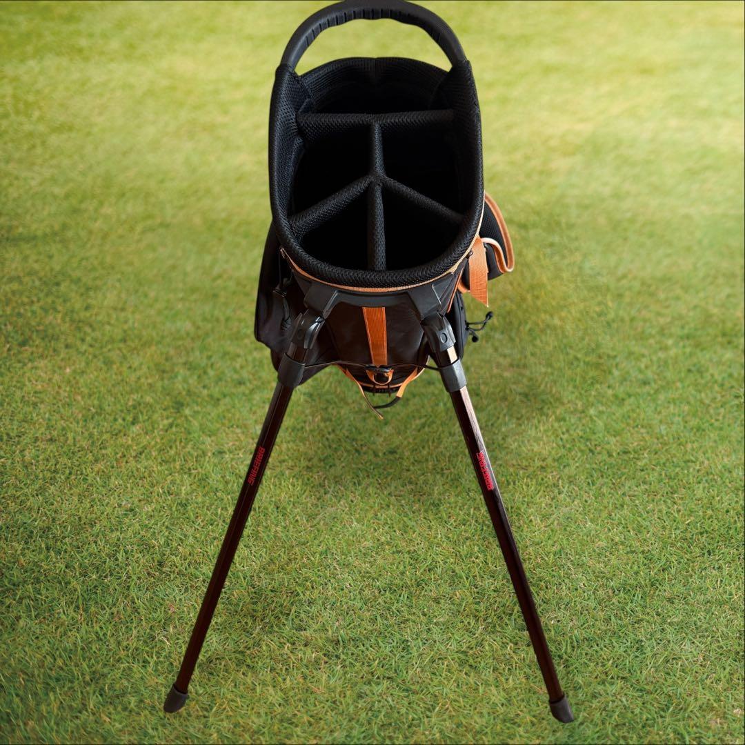 限定モデル　ブリーフィング キャディバッグ 9.5型 CR-4 黒　オレンジ