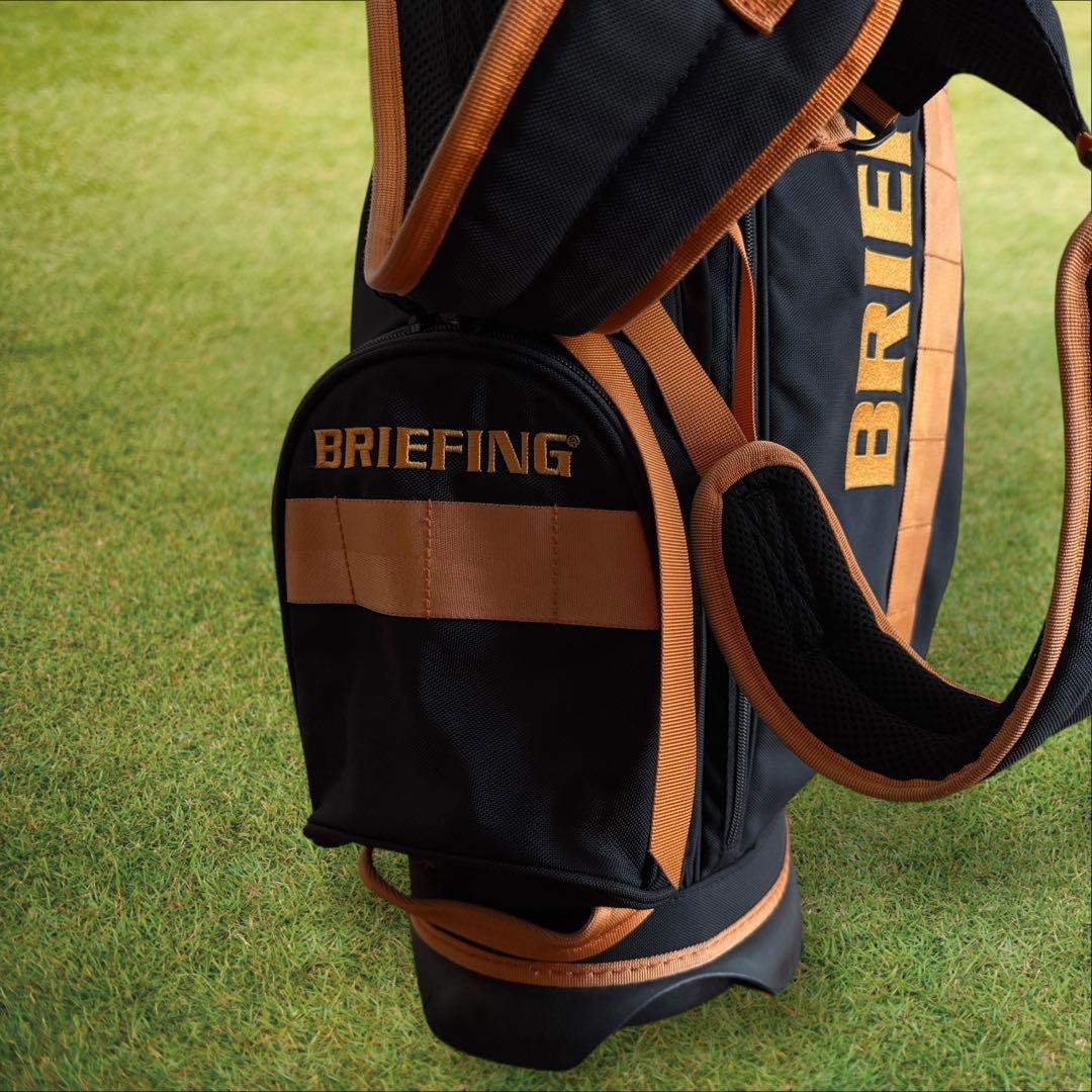 限定モデル　ブリーフィング キャディバッグ 9.5型 CR-4 黒　オレンジ
