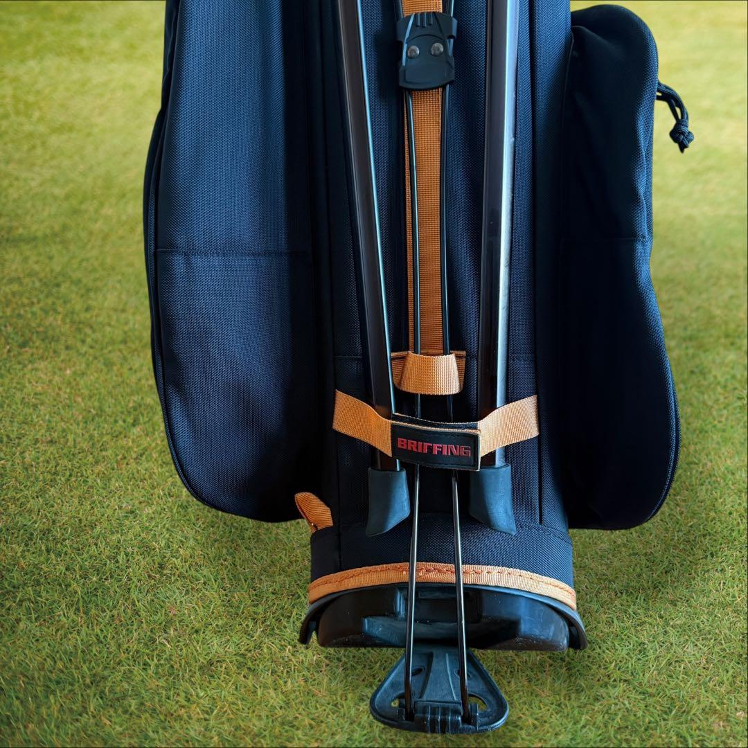 限定モデル　ブリーフィング キャディバッグ 9.5型 CR-4 黒　オレンジ