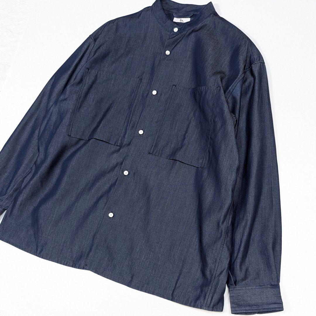 完売品】美品 So. バンドカラーシャツ L 大山シュン オーバーサイズ