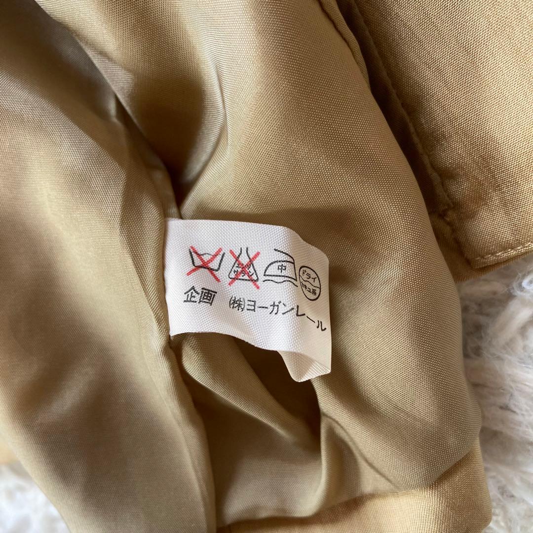 ヨーガンレール セットアップスーツ シルク100% M ベージュ ベルト付