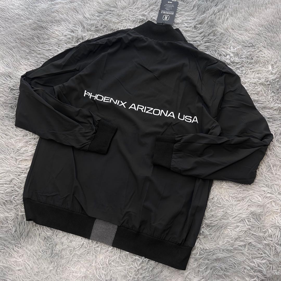 新品　PING ピン　ジャケット　ブルゾン　リバーシブル　ニット　ブラック　LL