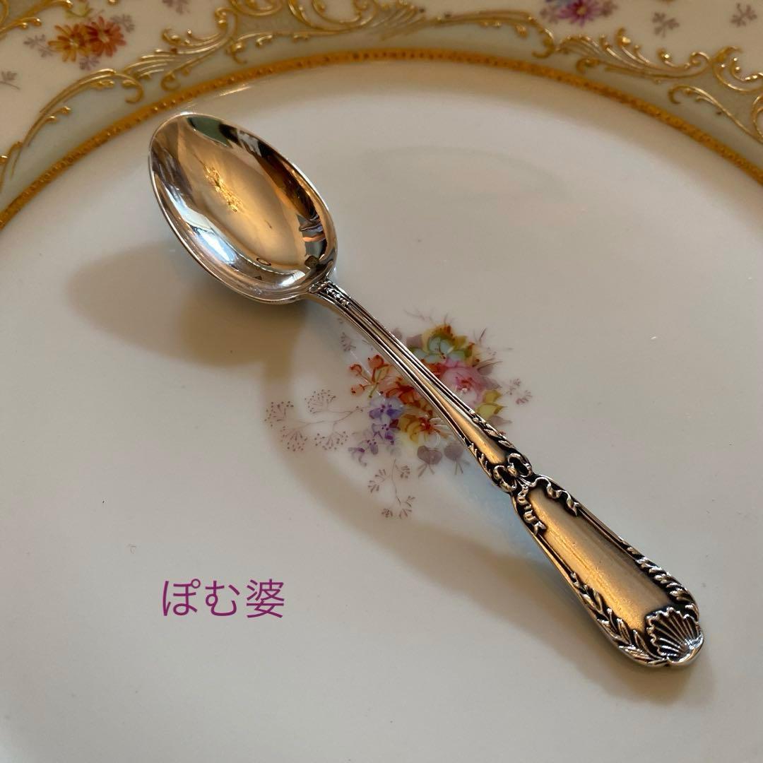 フランス／ピュイフォルカ＆クリストフル】純銀／コーヒースプーン