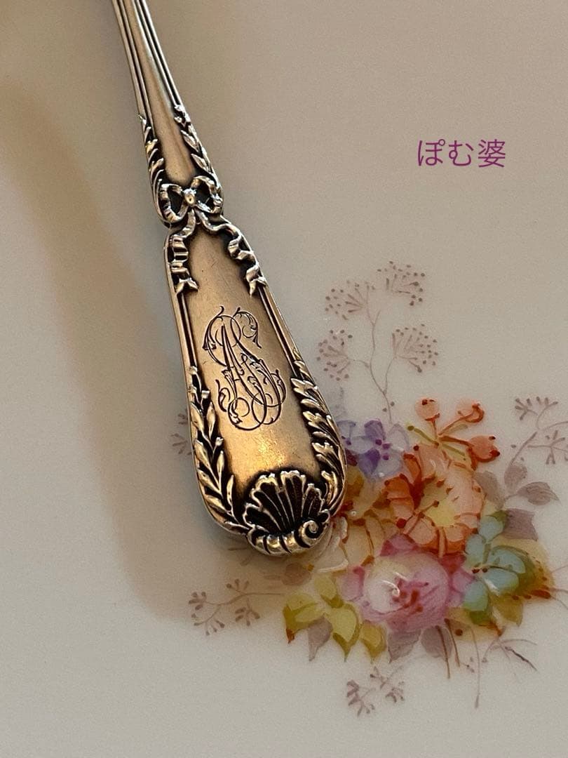 フランス／ピュイフォルカ＆クリストフル】純銀／コーヒースプーン