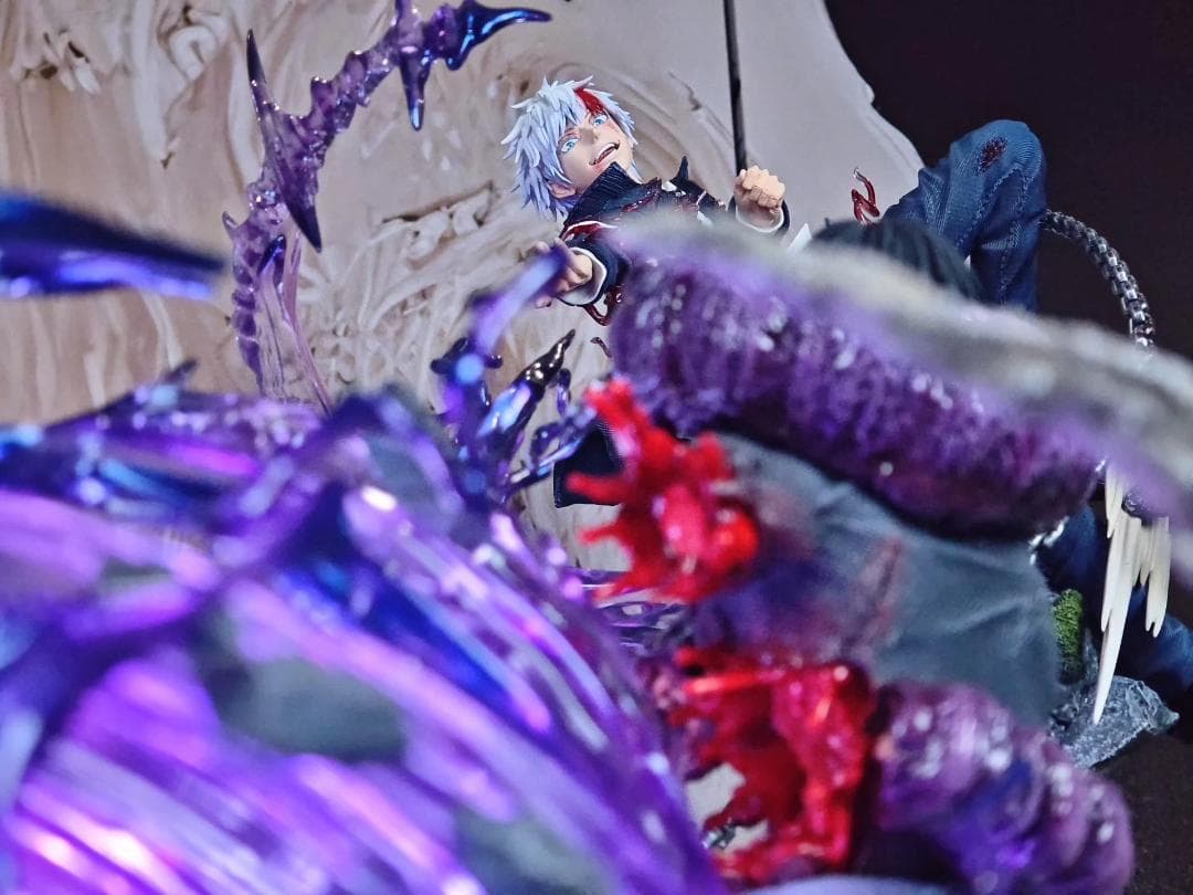 呪術廻戦 ごじょう さとるvsふしぐろ じんじ 1/6 樹脂 彫刻 フィギュア