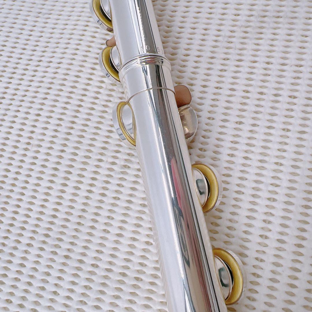 【新品級】ヤマハ　YFL-311 フルート　銀メッキ　頭部管銀　Eメカ