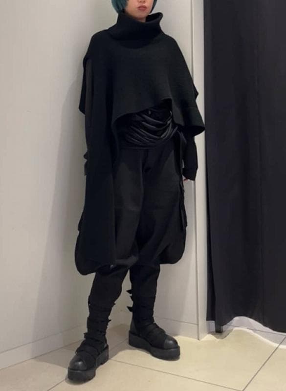 LIMI feu リミフゥ　定番　2WAY ウールストール　変形アシンメトリー