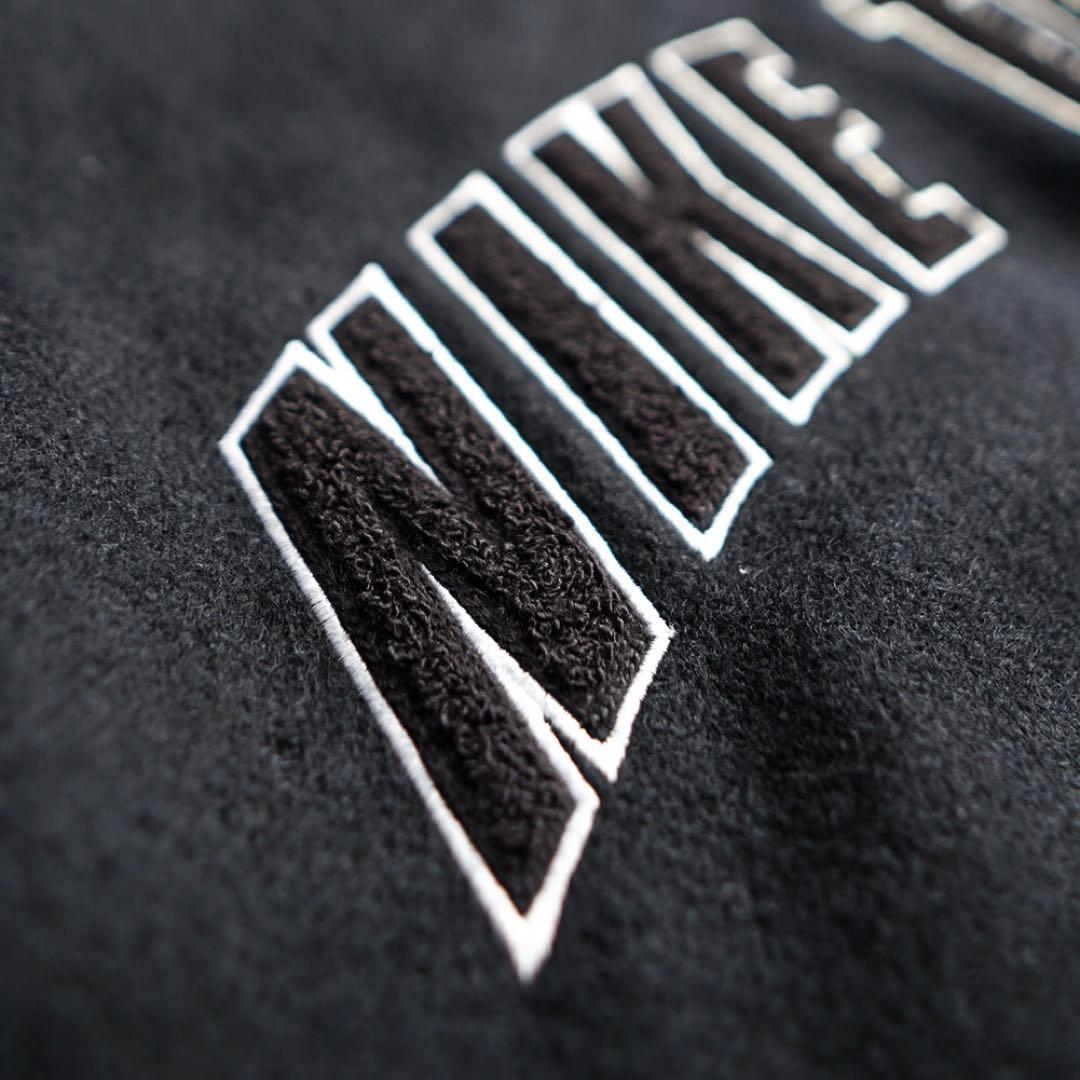 超希少 NIKE 90s 袖レザー スタジャン NIKE TOWN ブラック - メルカリ