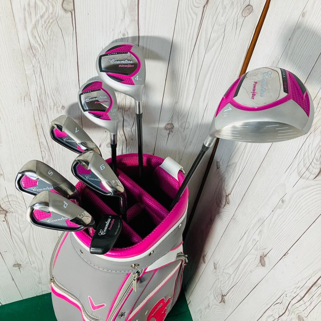 【美品】POWER BILT COUNTESS クラブ8本セット L 右