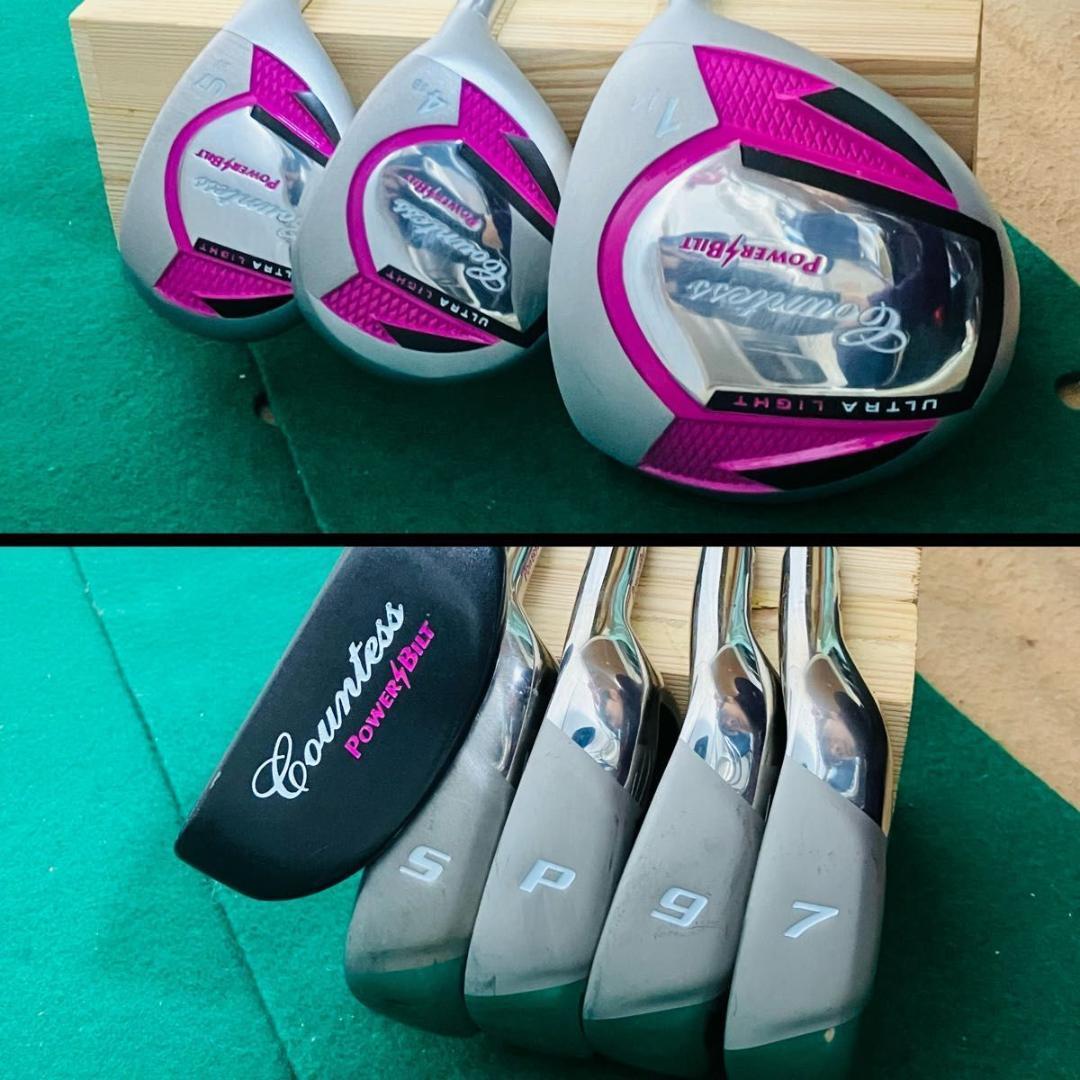 【美品】POWER BILT COUNTESS クラブ8本セット L 右