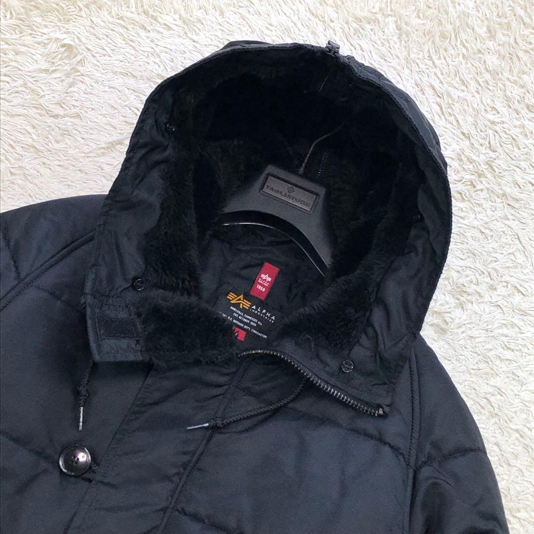 美品⭐アルファインダストリーズ N-2B フライトジャケット Lサイズ ブラック