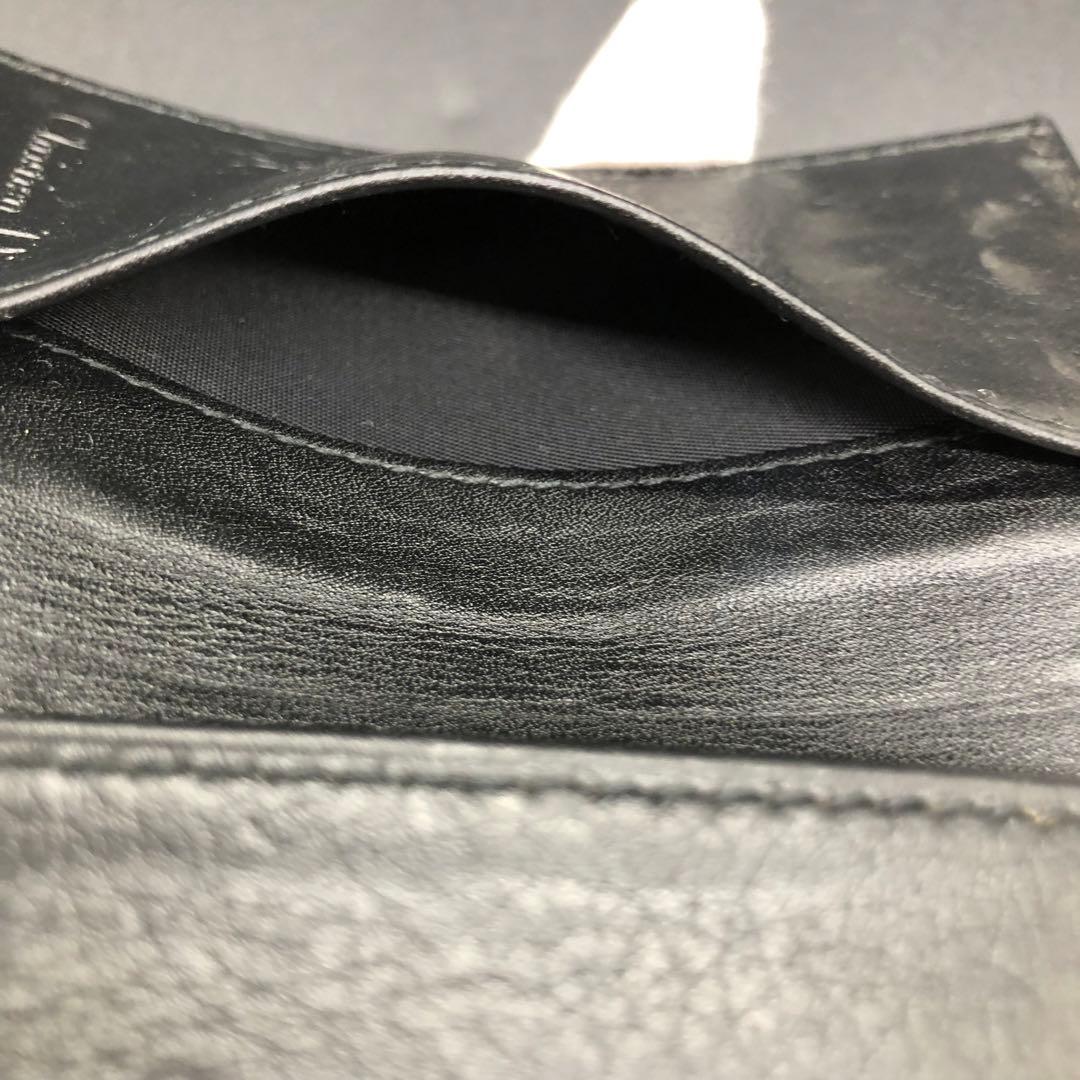 Dior ディオール キーケース 6連 欠損あり エナメル レザー ブラック