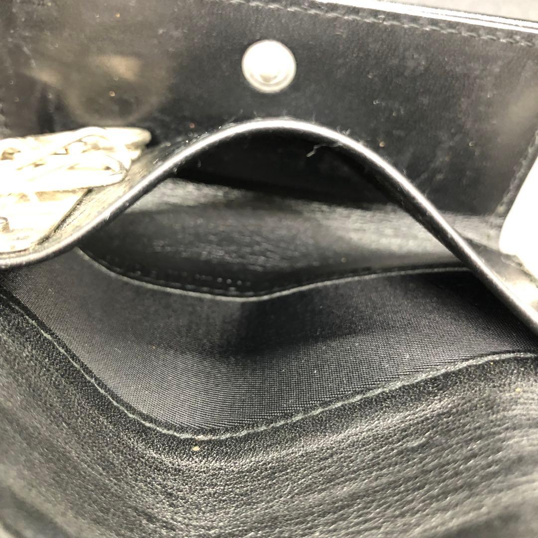 Dior ディオール キーケース 6連 欠損あり エナメル レザー ブラック