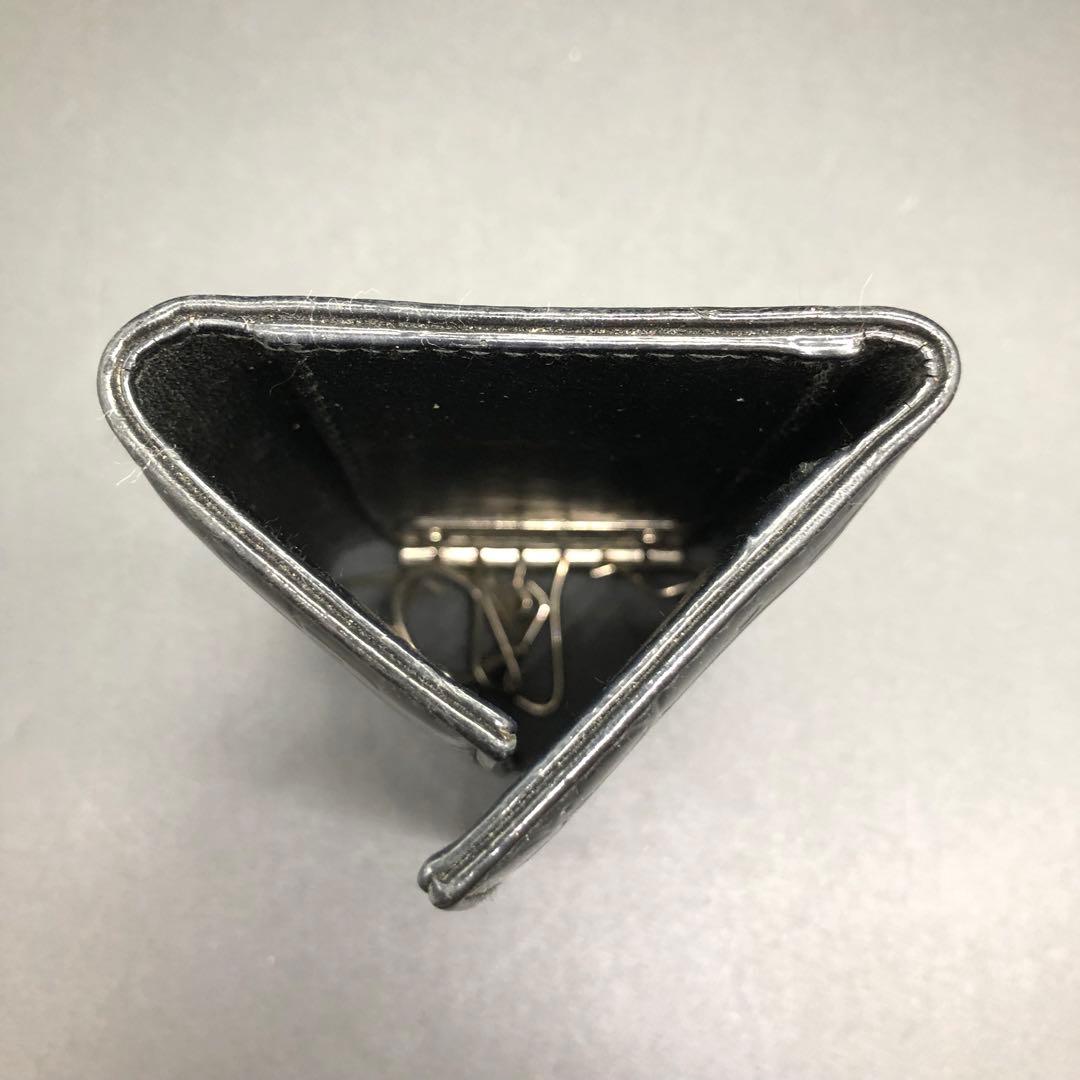 Dior ディオール キーケース 6連 欠損あり エナメル レザー ブラック