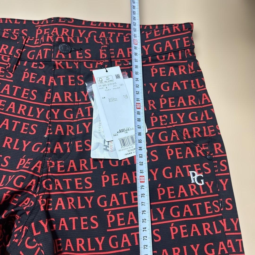 ★新品★PEARLY GATES パーリーゲイツ ロゴプリントパンツ 4