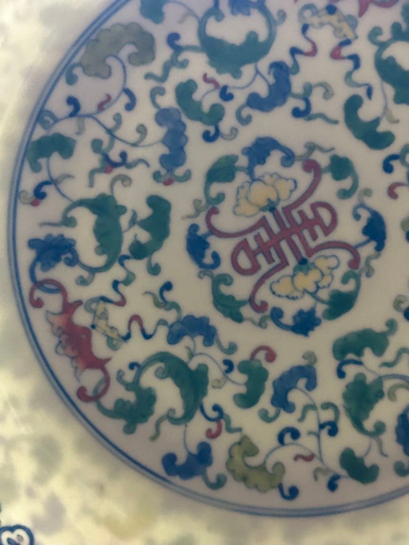 ○ 時代物　清代皿　中国美術　唐物