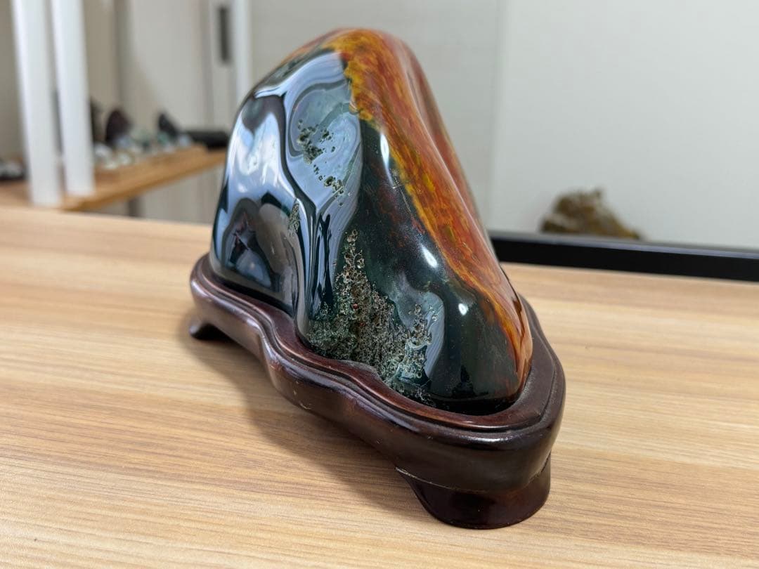 錦石 赤石 赤玉石 緑石 碧玉 五色石 ファンシージャスパー 鑑賞石 天然石