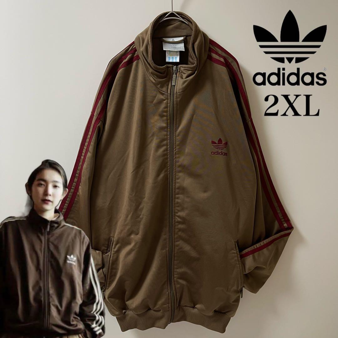 2XL希少】在原みゆ紀アディダス刺繍トラックジャケット古着ジャージ